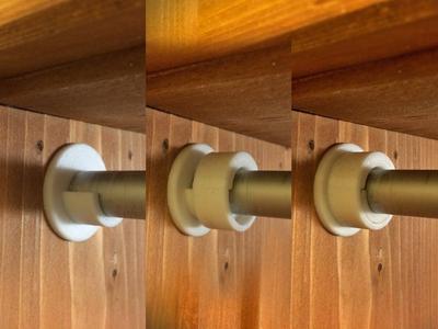 Covered Curtain Rod Or Coat Hanger Hook