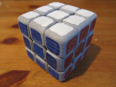 Fully Printed Rubik's Cube - Updated Center Pieces