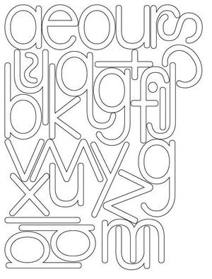Sand paper letters print lower case Montessori tactile for laser cut