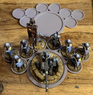 25mm & 60mm Movement Tray - 8 Man Squad & Heavy Weapon Team