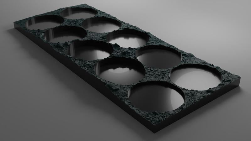 32mm movement tray tabletop stoney forest design
