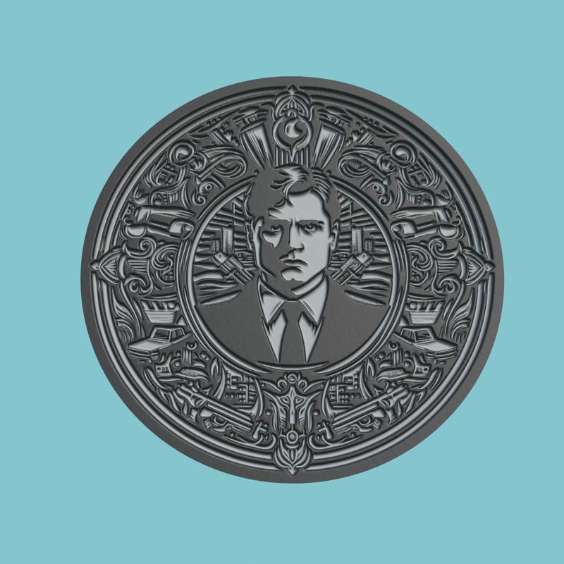 The Departed Movie Medallion  The Departed 3d  Model Stl Obj