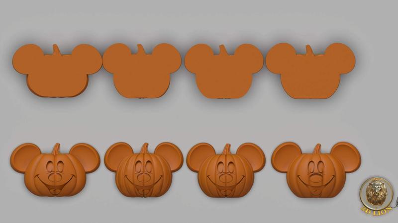 pumpkin mickey wall hangers