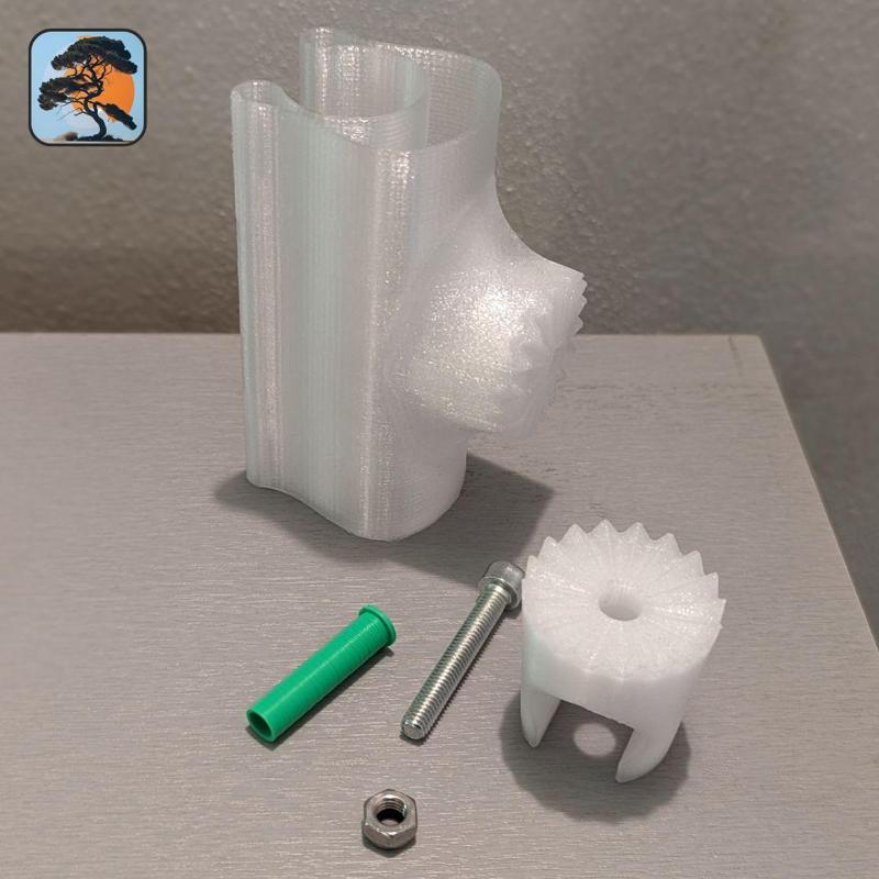 Adjustable shower head holder (compliant design)
