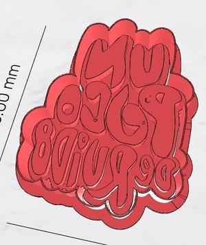 A Little Noise UDPR Cookie Cutter 3D - Personalized Cookie Cutter