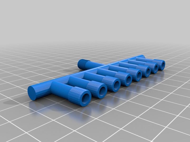 6mm 1 in 8 out aquarium fitting