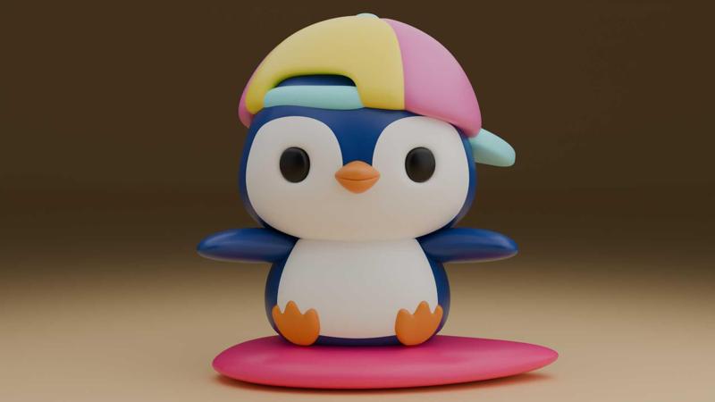 Penguin summer figure