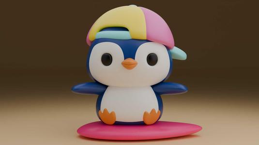 Penguin summer figure