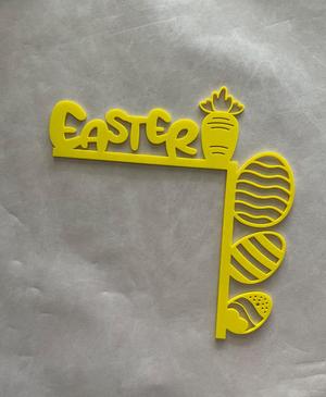 Easter Door Corner, Easter decor, Bunny door corner