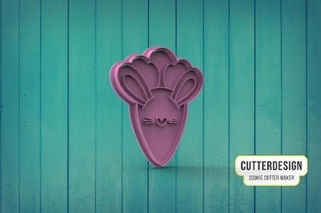 Bunny Carrot Cookie Cutter