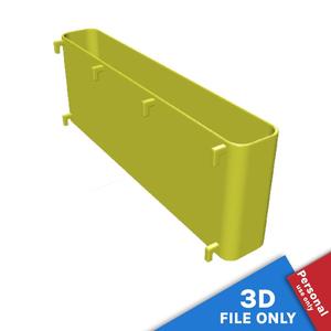CONTAINER WITH 26X3.5X10CM STORAGE SPACE FOR IKEA SKADIS