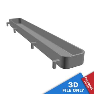 CONTAINER WITH 30X3.5X2CM STORAGE SPACE FOR IKEA SKADIS