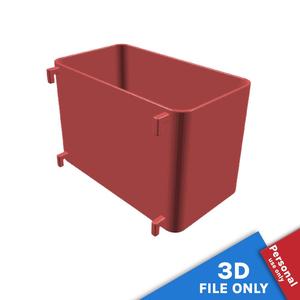 CONTAINER WITH 14X7.5X10CM STORAGE SPACE FOR IKEA SKADIS