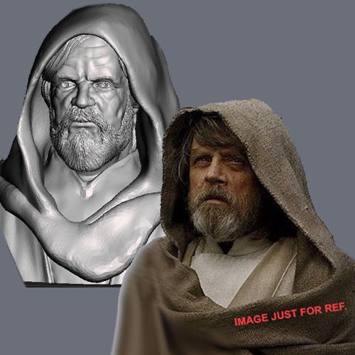 OLD LUKE SKYWALKER INSPIRITED BUST