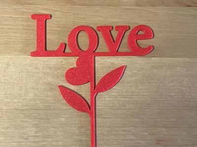 love cake topper