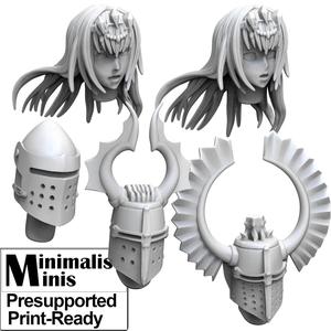 Anime Heads Bit For Miniature Wargame Pack 16