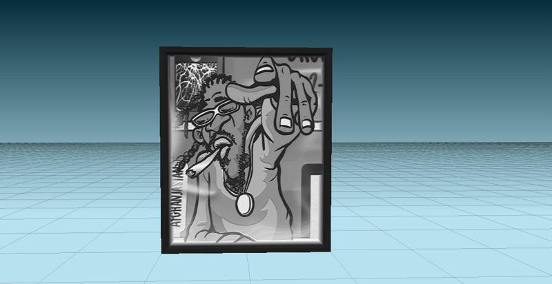 buddha man - tile and night light cover