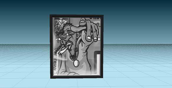 buddha man - tile and night light cover