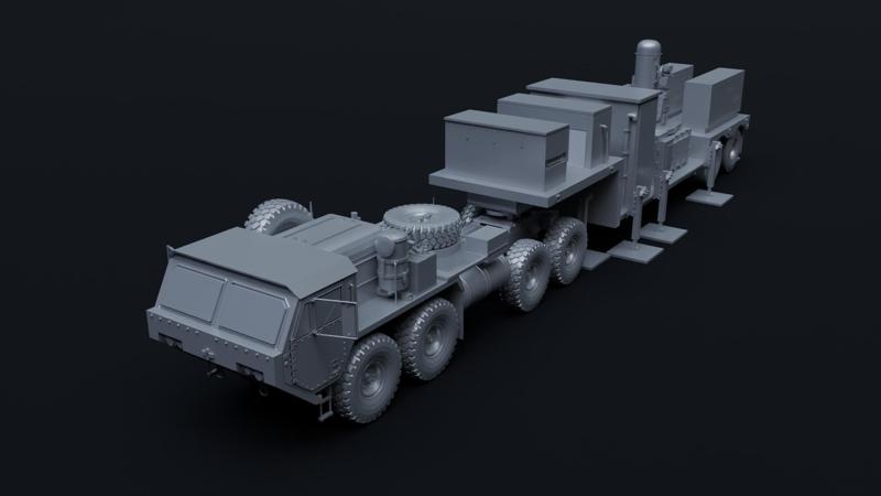 US C-RAM Trailer with HEMTT A3 Tractor
