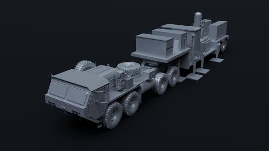 US C-RAM Trailer with HEMTT A3 Tractor