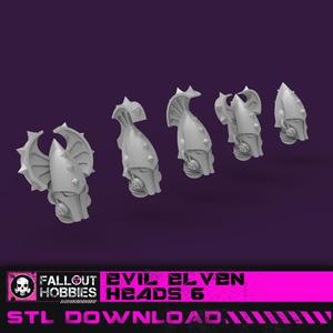 Evil Elven Heads 6