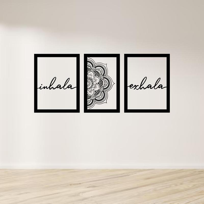 WALL ART PAINTING INHALE EXHALE MANDALA