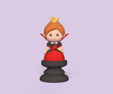 Alice Chess - Side B - Queen - Queen of Hearts