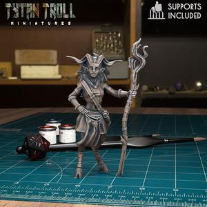 DnD Heroes - Satyr Female Mage [Pre-Supported]