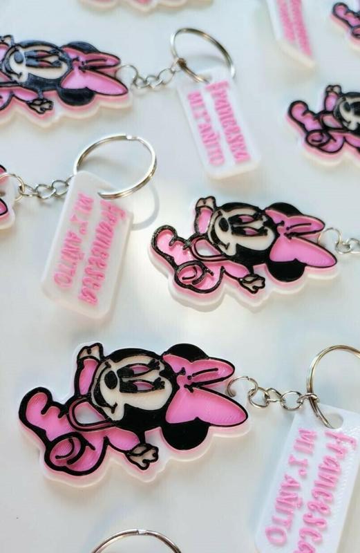 Keychain Minnie - Miky mouse's girlfriend