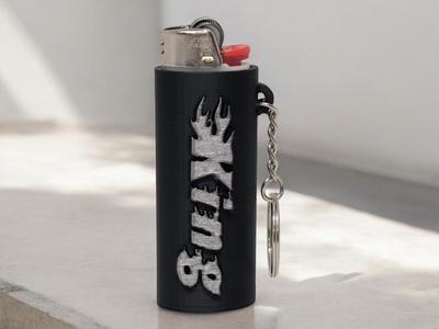 King Lighter Case Keychain