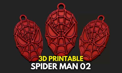Spider-Man Mask Fanart 02 Pendant STL File for 3D Printing