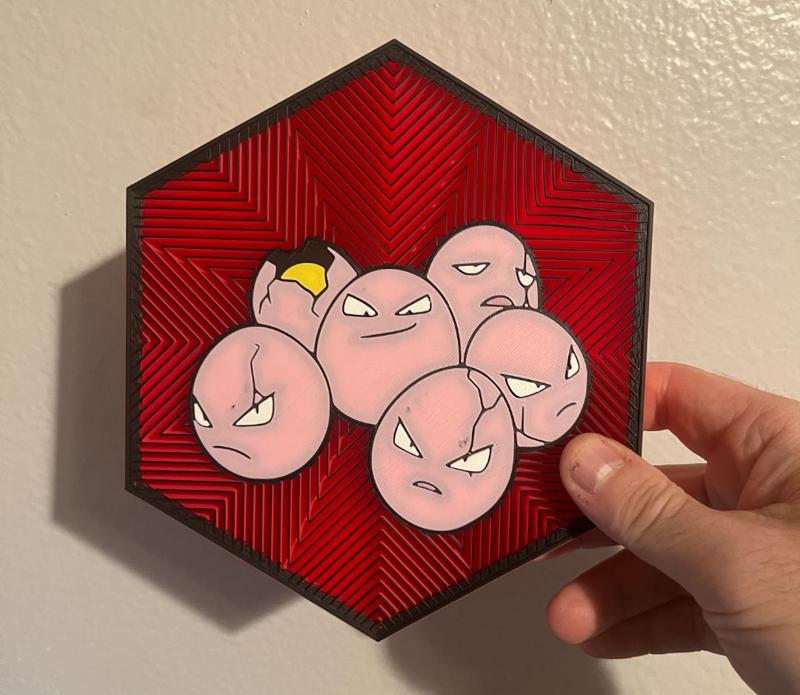 #102 Exeggcute Hex Wall Art