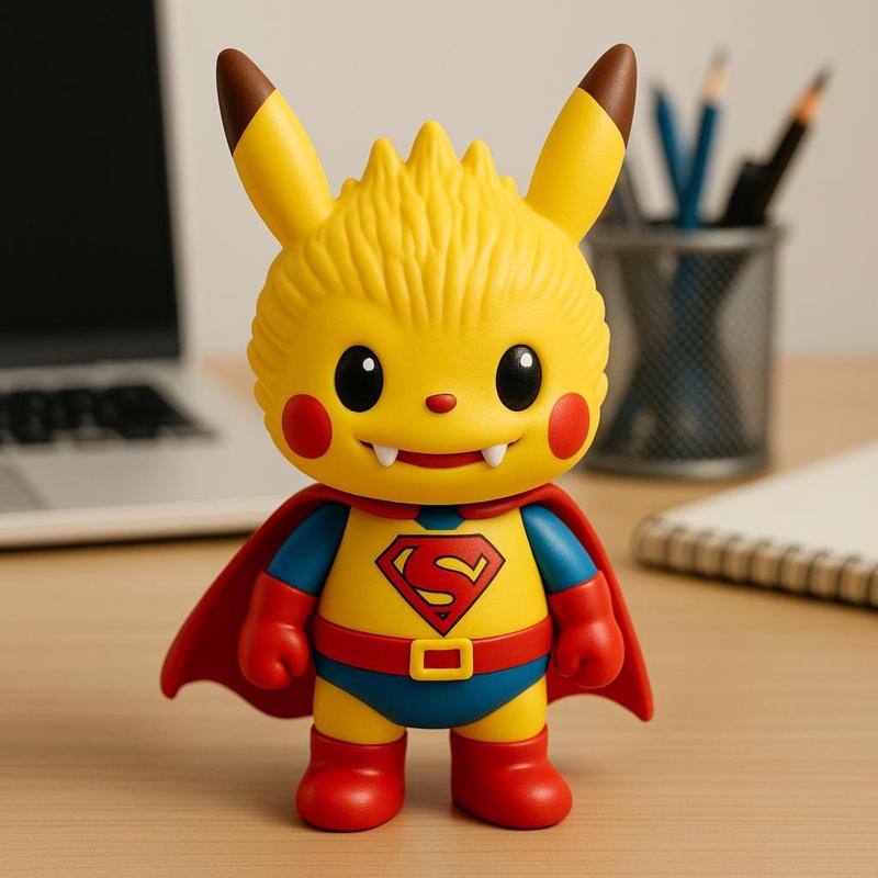 Labubu - Pikachu Pokémon statue - 3D print