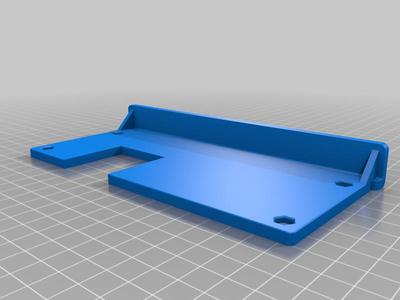 Anet A8 LCD backplate with light mount