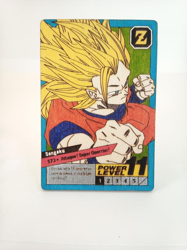 Dragon Ball Z card - PACK of 6 cards - Laser engraving ( lasercut Files / SVG )