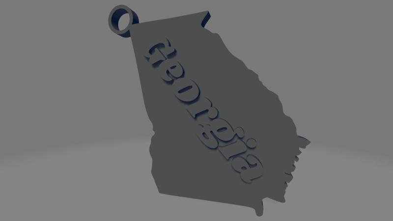 Georgia keychain