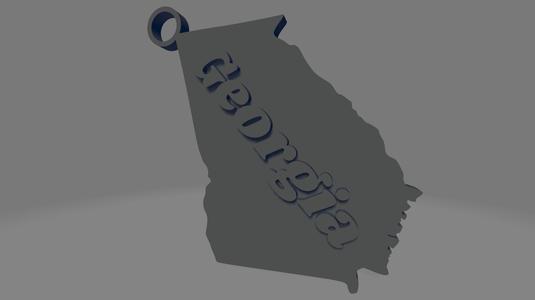 Georgia keychain