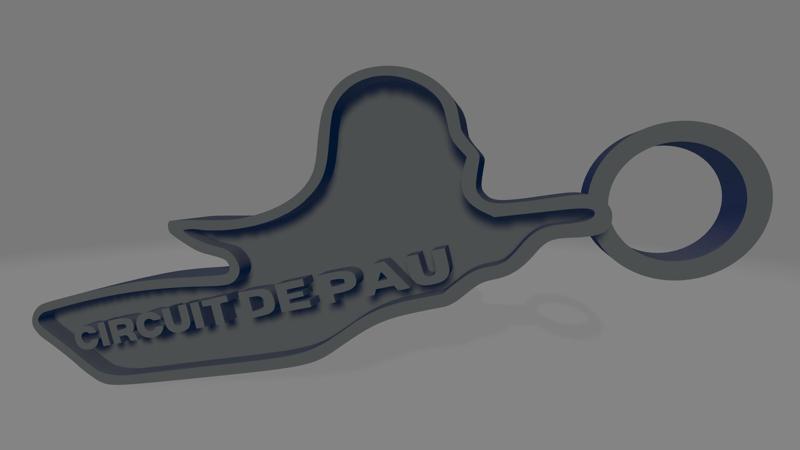 Circuit de Pau keychain