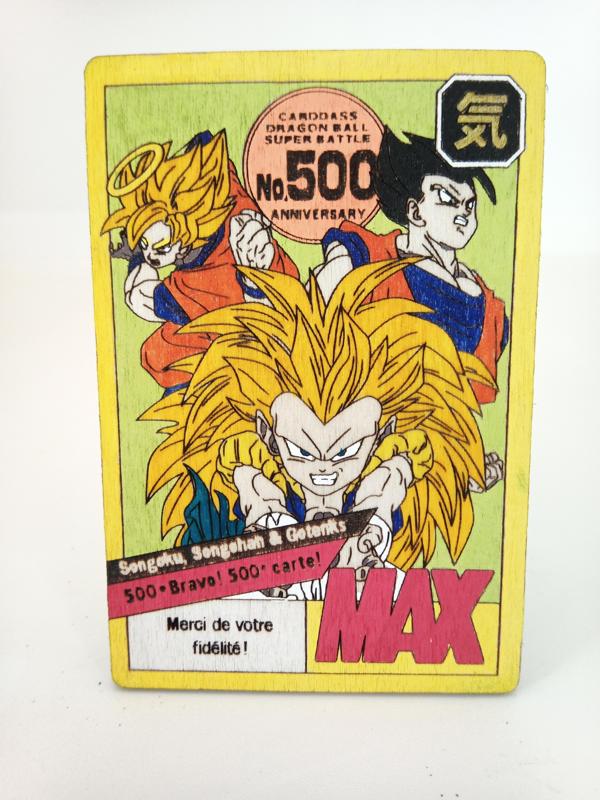 Dragon Ball Z Card - Card 500 - Laser Engraving ( lasercut Files / SVG )