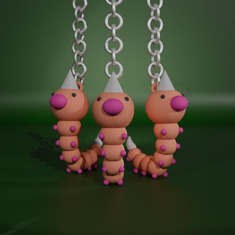 Weedle - Pokemon keyring