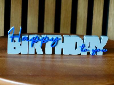 Woordbeeld - Happy birthday to you