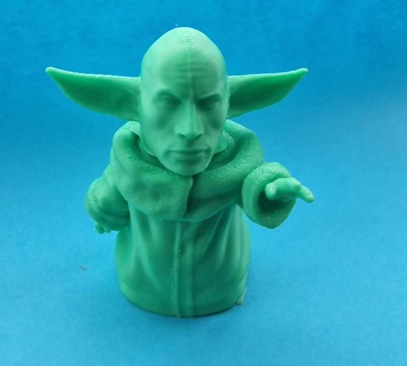 Baby Rock Grogu (Yoda - Grogu)