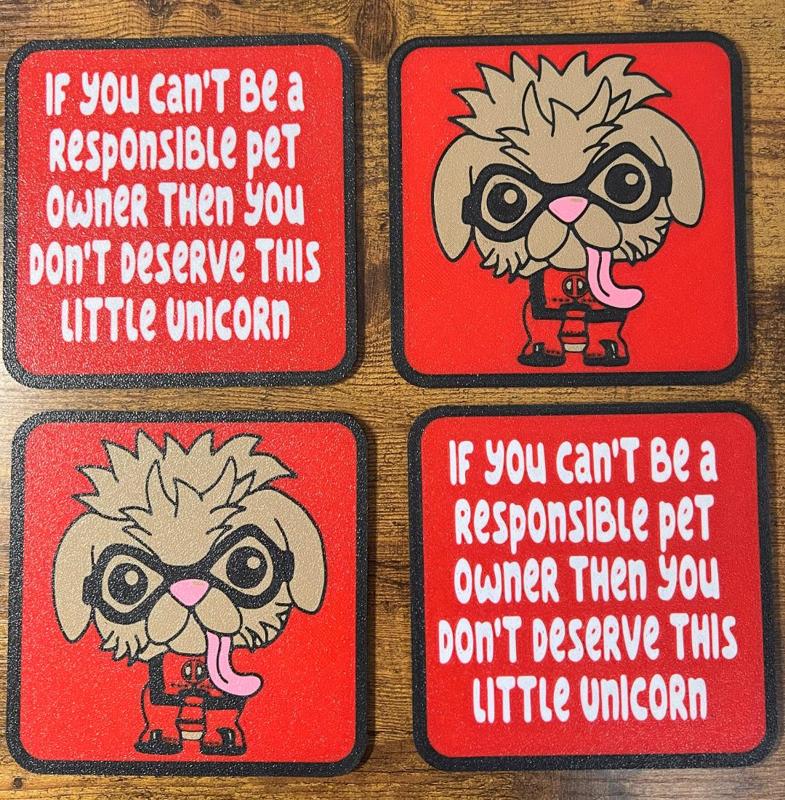 Dogpool coaster set