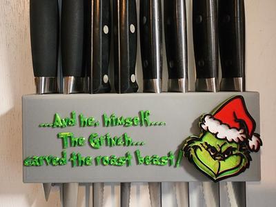 Grinch Knife Rack