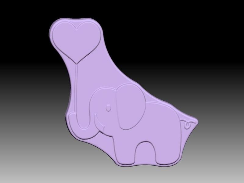 ELEPHANT LOVE 3 SOLID SHAMPOO AND MOLD FOR SOAP PUMP