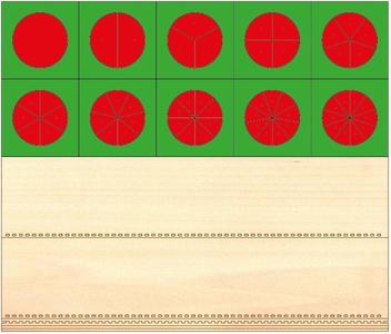 fraction circles & stands montessori for laser cut