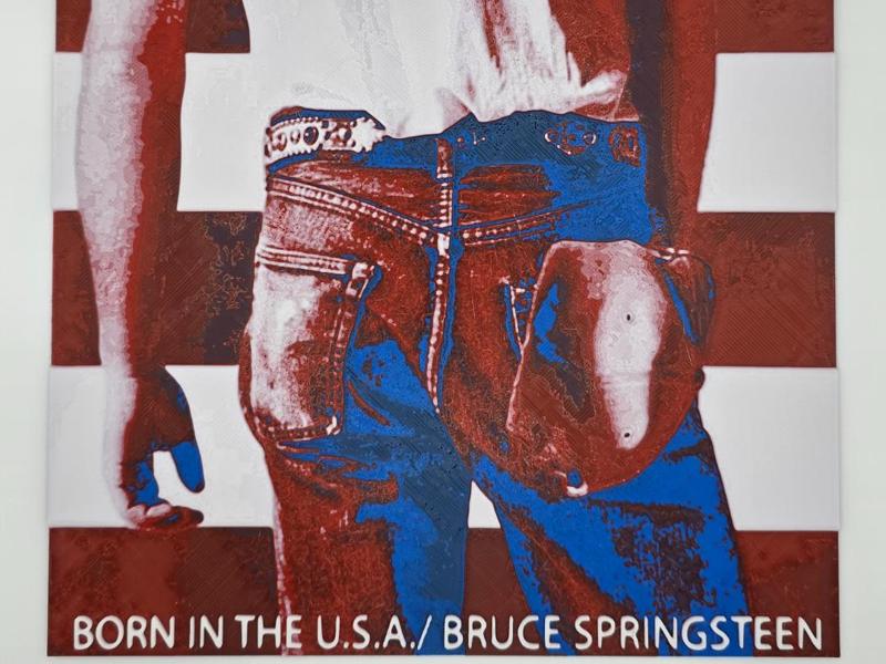 Born in the U.S.A Album Cover Hueforge