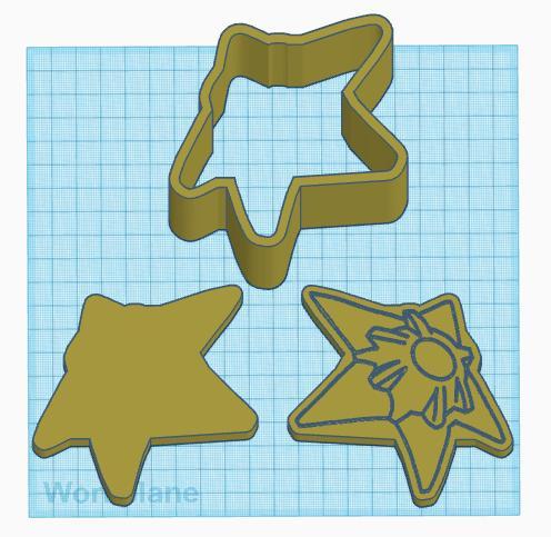 Pokemon: Staryu 3 Piece Bath Bomb Mold