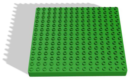 Duplo-compatible baseplate (river plate extension)