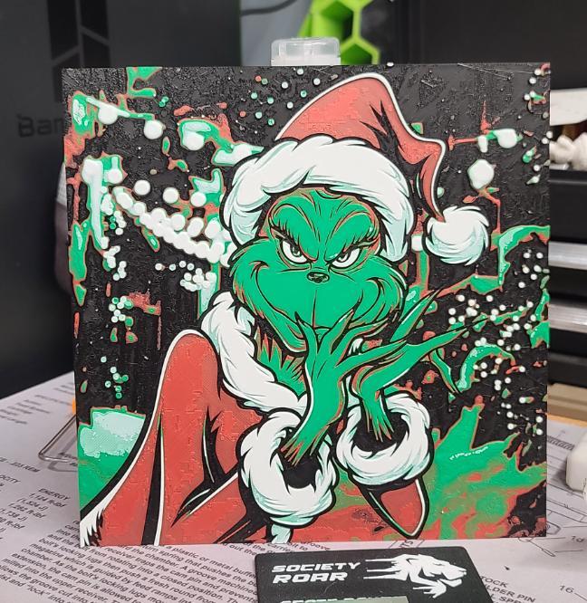Grinch Holiday Hueforge